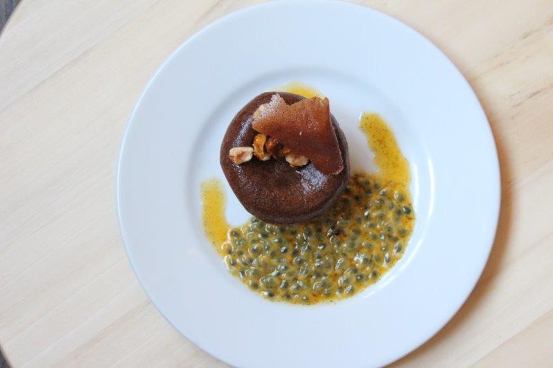Fondant Chocolat Vinaigrette Acidulee Aux Fruits De La Passion Kitchen Studio